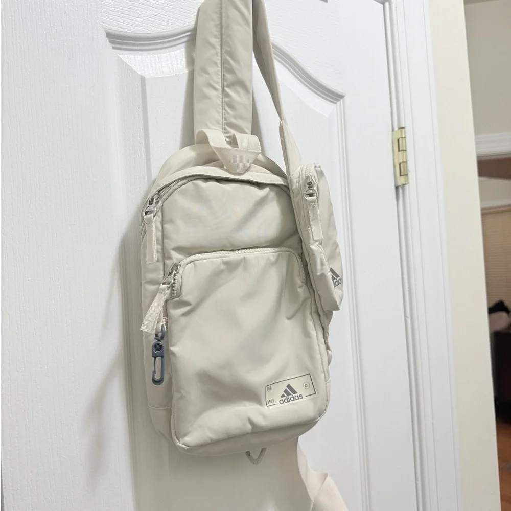 Adidas Men's Cream Crossbody Sling Bag